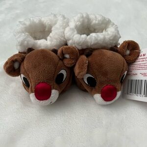 Adorable Reindeer Baby Booties